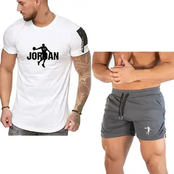 

Hot Brand Sets Men's Summer T-shirts+short Pants Sets fashion Comfortable Cotton Short Sleeve T-Shirt For Men Casual Set Pant