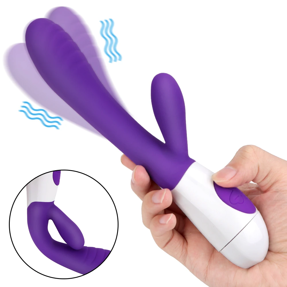 Rabbit vibrator g-spot et stimulateur clitoridien double vibration_voghion.com