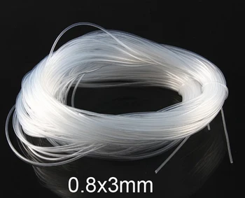 

0.8x3mm 0.8mm 3mm Transparent silica gel tube food grade silicone tube lucency silicon hose FDA tasteless capillary tubing
