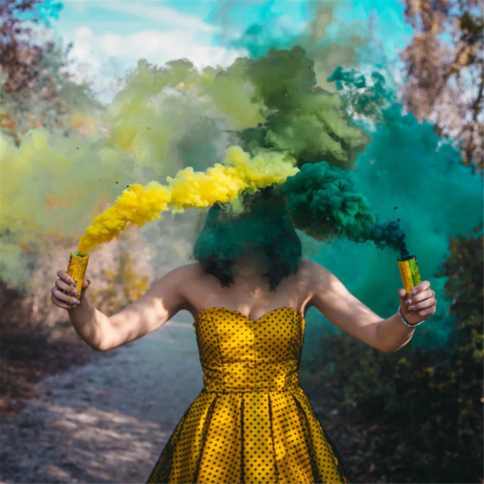 1 шт. цветной спрей для Хэллоуина с эффектом дыма реквизит фотосъемки на Хэллоуин