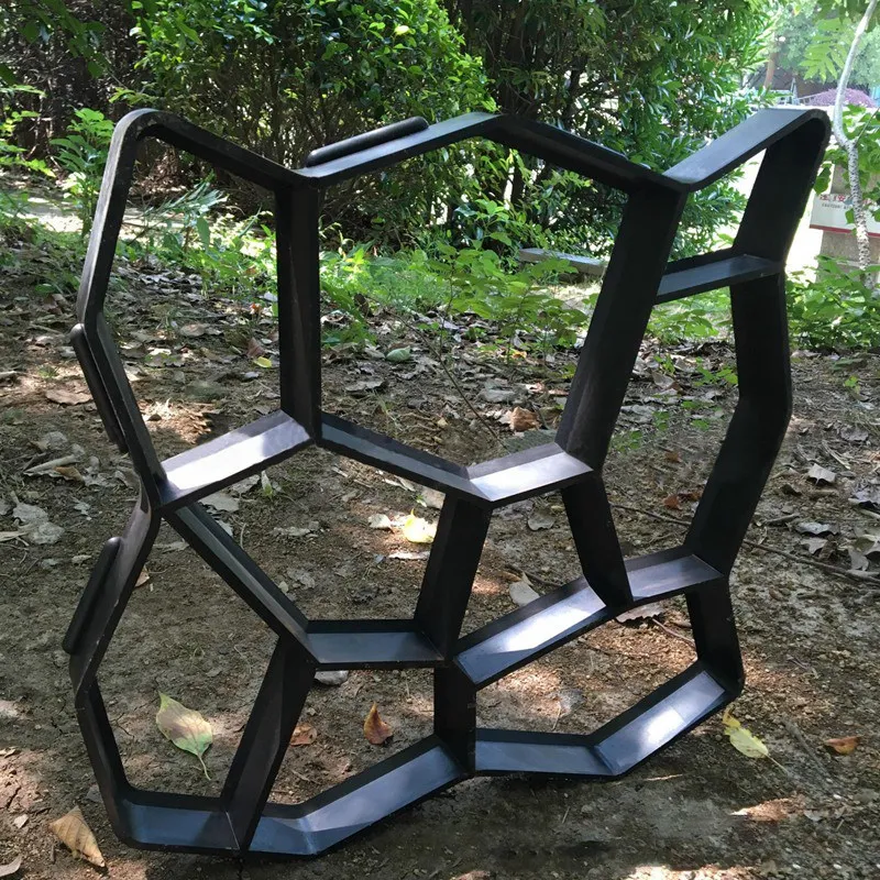 New-1Pc Diy сад камень дорога ходьбы производитель плесень тротуара пластиковые бетонные формы вручную мощения цемента кирпич патио путь молды