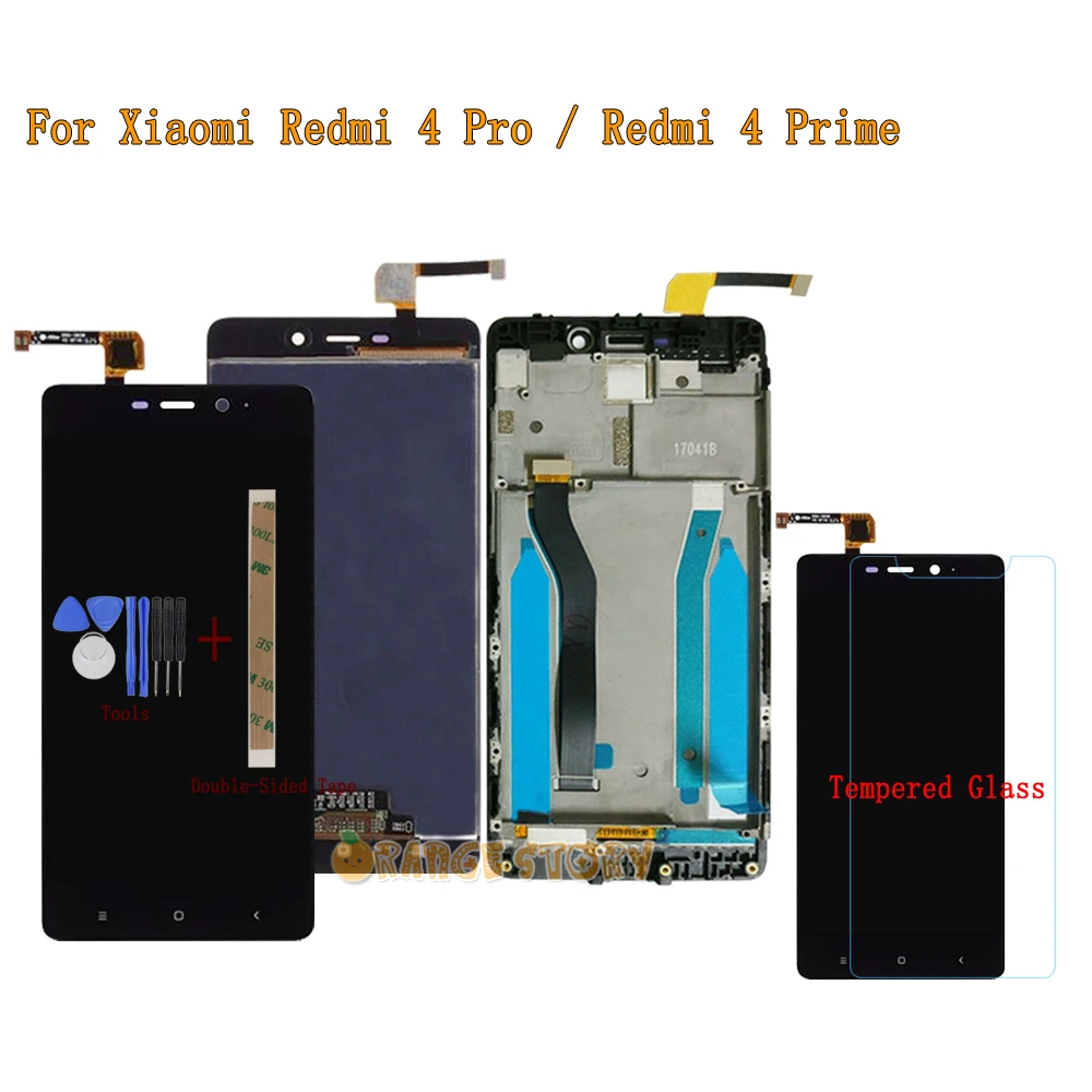 LCD Display Monitor Replacement For Xiaomi Redmi 4 Pro Redmi4 Prime 5.0&quot 3G RAM display Sensor Touch Screen Assembly Frame | Мобильные