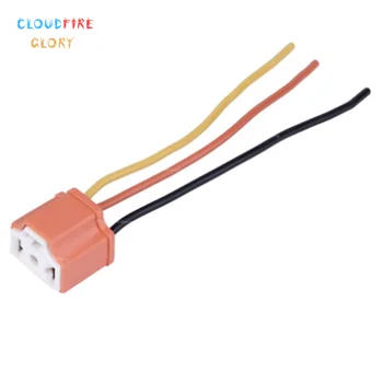 

H4/9003/HB2 Female Pigtail Ceramic Headlight Connector Plug Adapter Socket