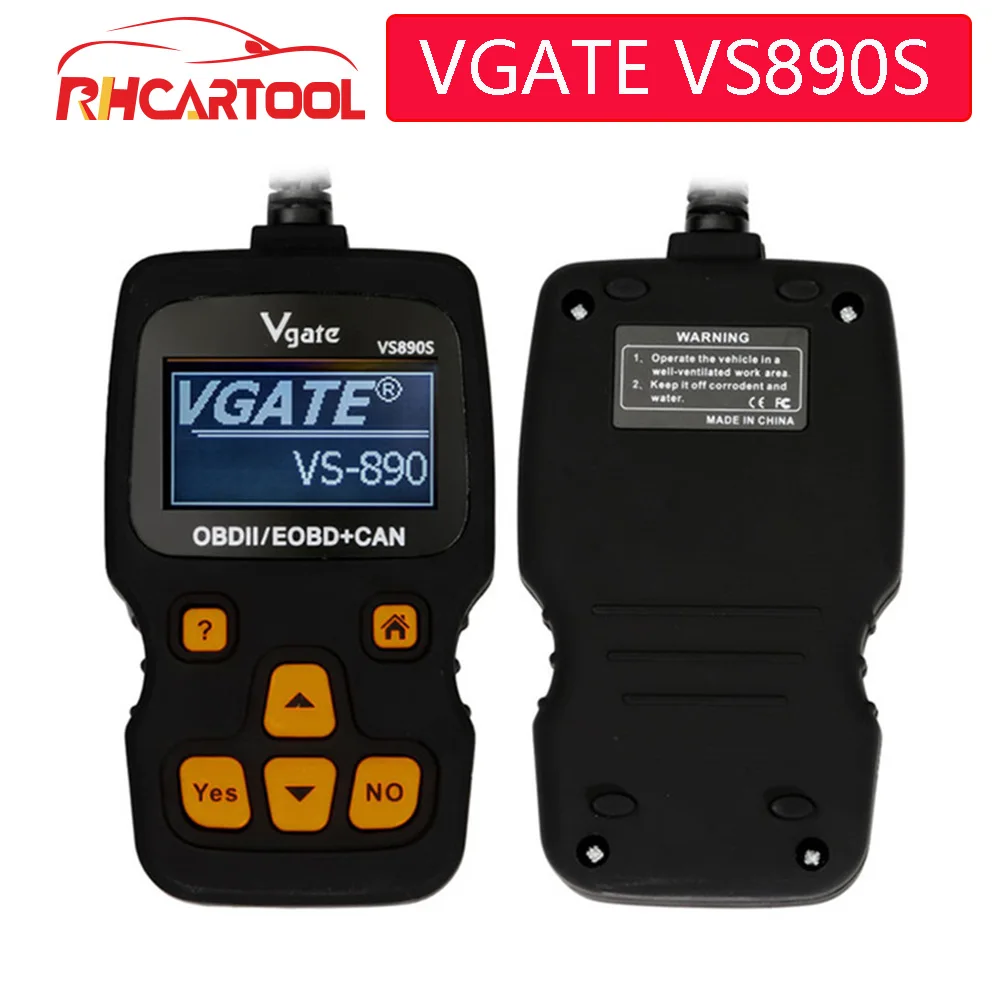 OBD2 Vgate VS890 VS890S OBD 2 код неисправности двигателя считыватель-анализатор VS-890S VS 890 OBDII автомобиля диагностический сканер лучше ELM327 AD310