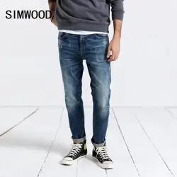 SIMWOOD 2019 джинсы для женщин для мужчин модные джинсовые штаны Slim Fit плюс размеры брюки фирменная одежда отверстие Уличная Бесплатная доставка