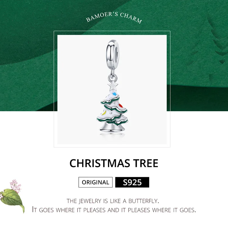 Christmas 925 Sterling Silver Cute Charms