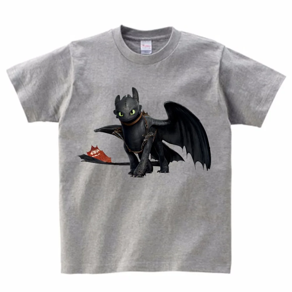 

Pocket Toothless T-shirt Cute Tops How To Train Your Dragon Cartoon TShirt Summer Send Children birthday gift T-shirt Unisex