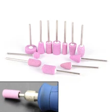 12 шт., 2,35 мм, пилка для очистки кутикулы, электрическое сверло для ногтей, аксессуары для машины, керамический камень, алмазная буровая щетка