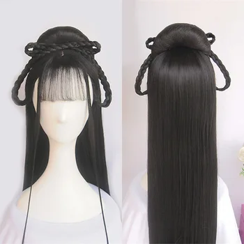 

WEILAI Wigs for Women Vintage Wig Chinese Traditional Wig Front wig Ponytail Hair Extension Synthetic Custom Cosplay wig Stage