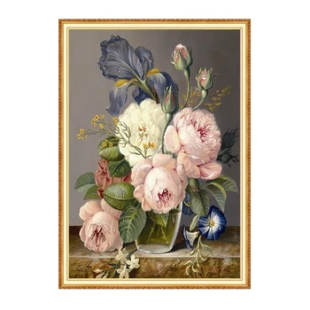 

Meian Rose full square diamond 5D DIY Diamond art Flower 3D Diamond painting Kit cross stitch diamond mosaic photo home decor