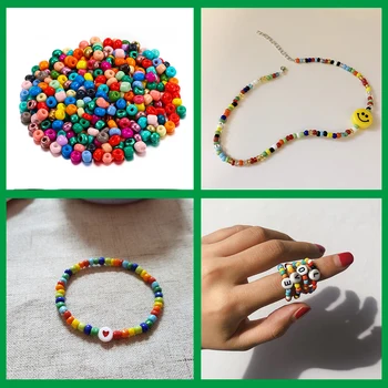 

300-600PCS/Lot Charm Color irregular Beads Czech Glass Seed Beads Small Round Loose Bead For DIY Jewelry Making Finding Earring