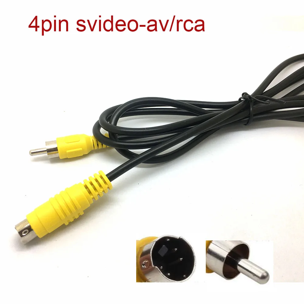 5 футов 1 м S VIDEO к RCA кабель vcd DVD шнур SVHS VHS плеер m/M ТВ 4PIN мужской ЖК дисплей Шнур