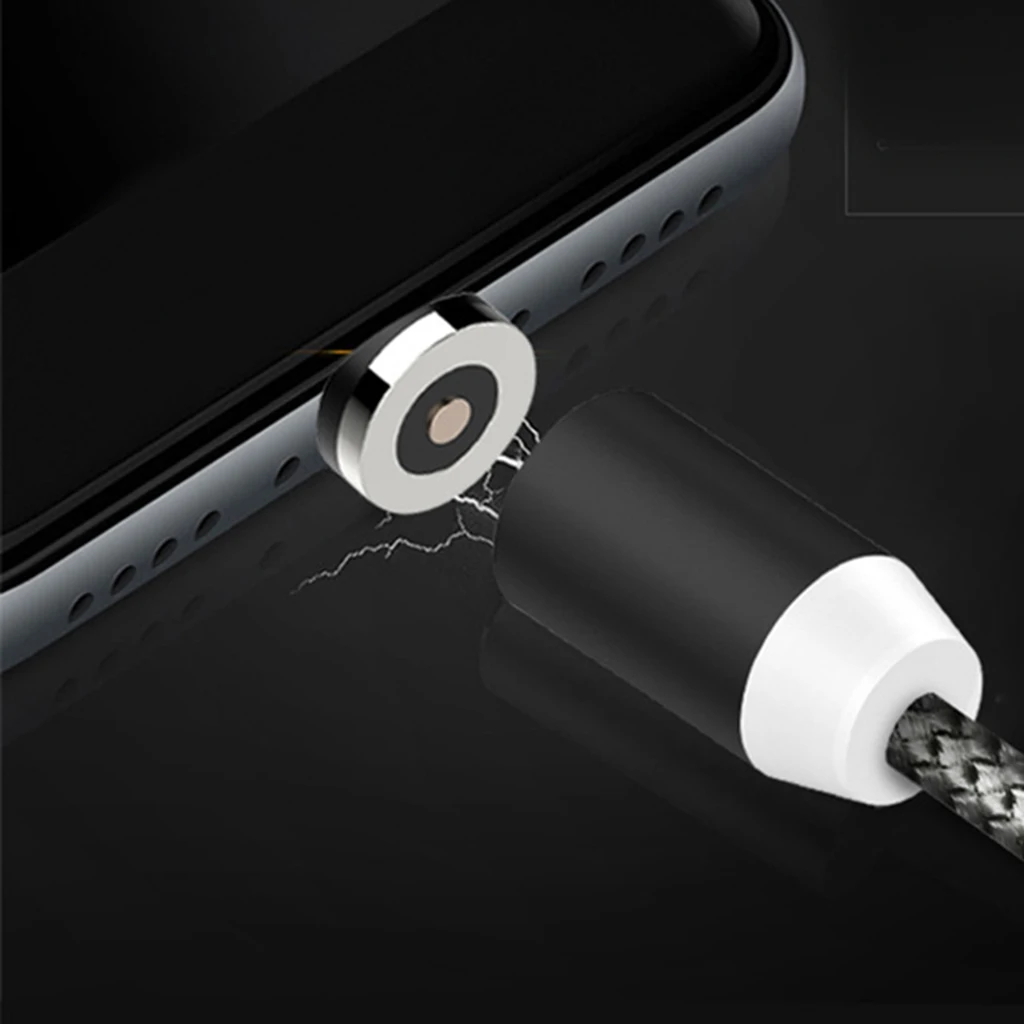 Aluminum Micro USB Magnetic Tip Convert Connector for Android Cell Phones Silver