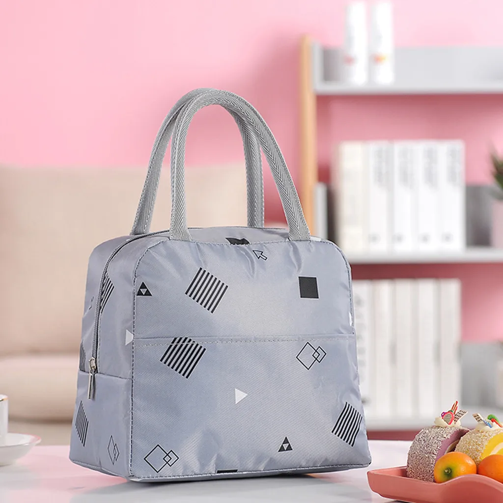 Maison Fabre 1PCs New Fresh Oxford Lunch Bags Insulation Cold Thickened Waterproof  Waterproof  Leisure Bags Cute Tote Bag 904