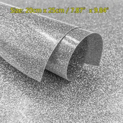Shimmering Iridescent Glitter Heat Transfer Vinyl (Silver 20cm x25cm)