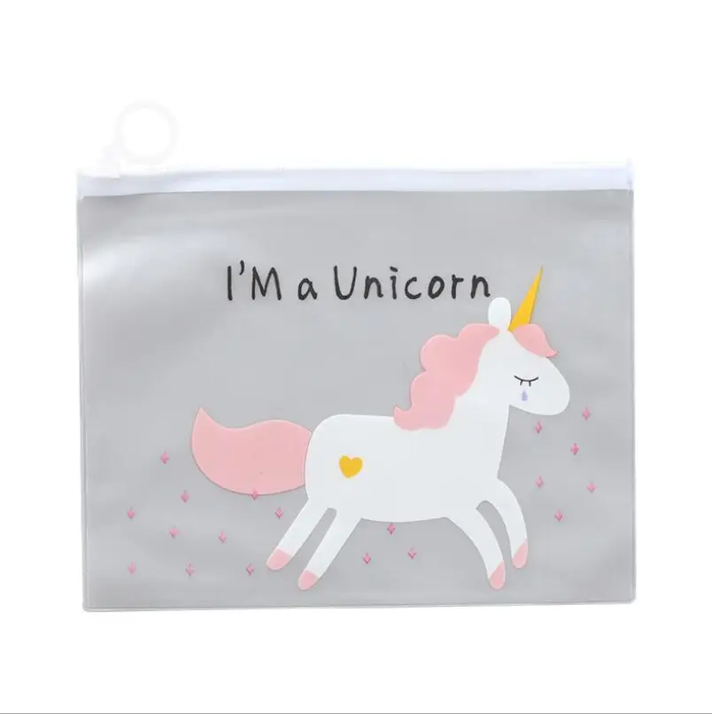Pen Pencil Case Multi Style Leopard Unicorn Student File Storage Cosmetic