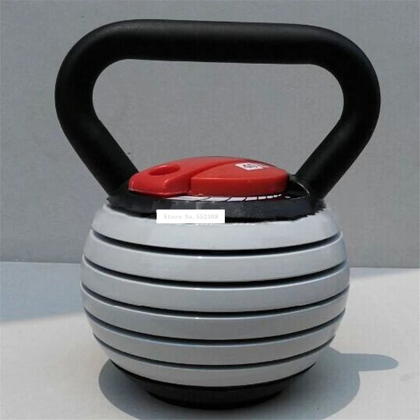 HT1082 Adjustable Weight Kettle Bell 40 Pounds Cast Iron Competitive Kettlebell Exercise Body Shaping Indoor Fitness Equipment