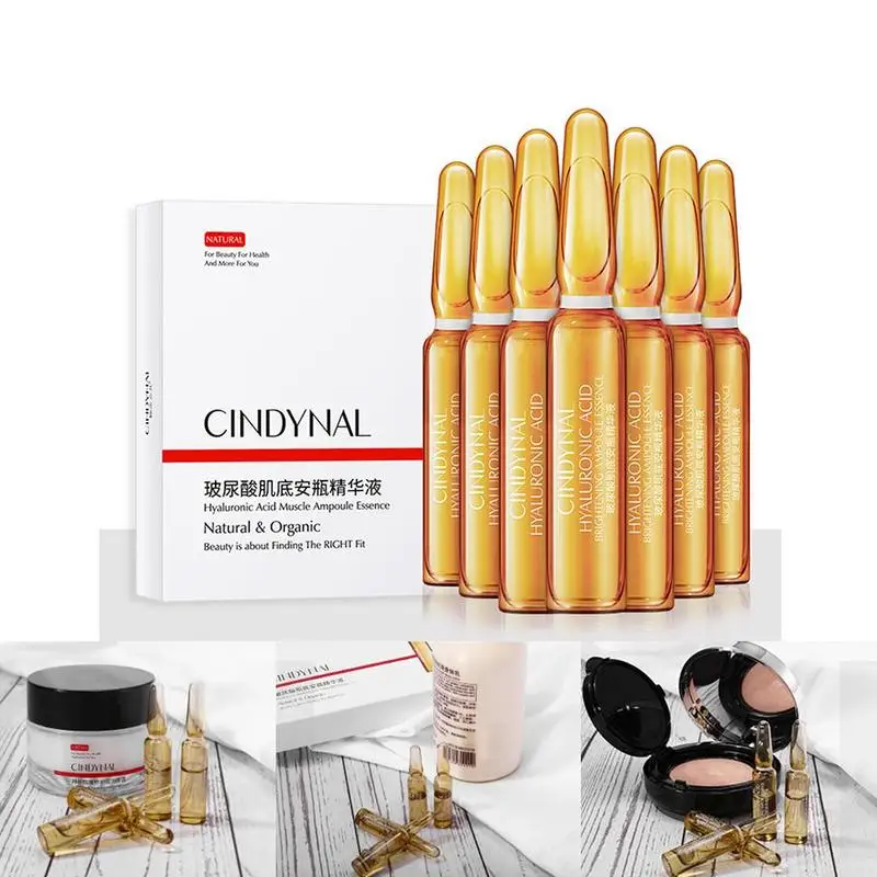 

7 Pcs Face Essence With Hyaluronic Acid Nicotinamide Ampoule For Lady Anti Aging Acne Shrink Pores Whitening Skin Care Serum
