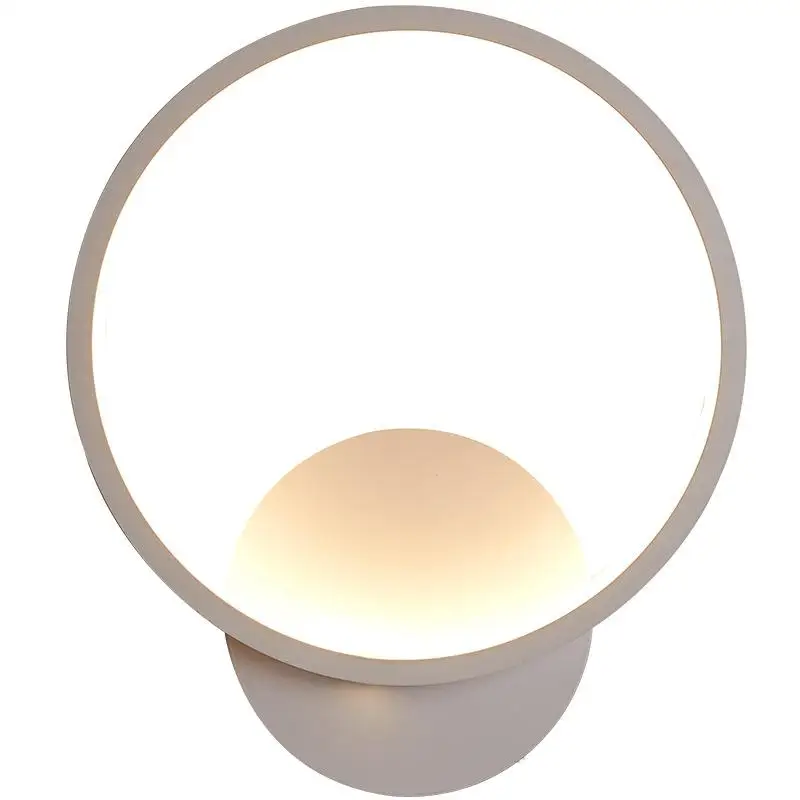 220 В 18 Вт/24 Вт светодиодный современный настенный светильник с круглым алюминиевым кольцом для дома, спальни, прикроватного коридора, Lampara, Декор