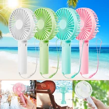 Портативный Перезаряжаемые портативный мини-вентилятор зарядка через usb рабочего стола кулер с базовый ремень для Офис для отдыха на открытом воздухе