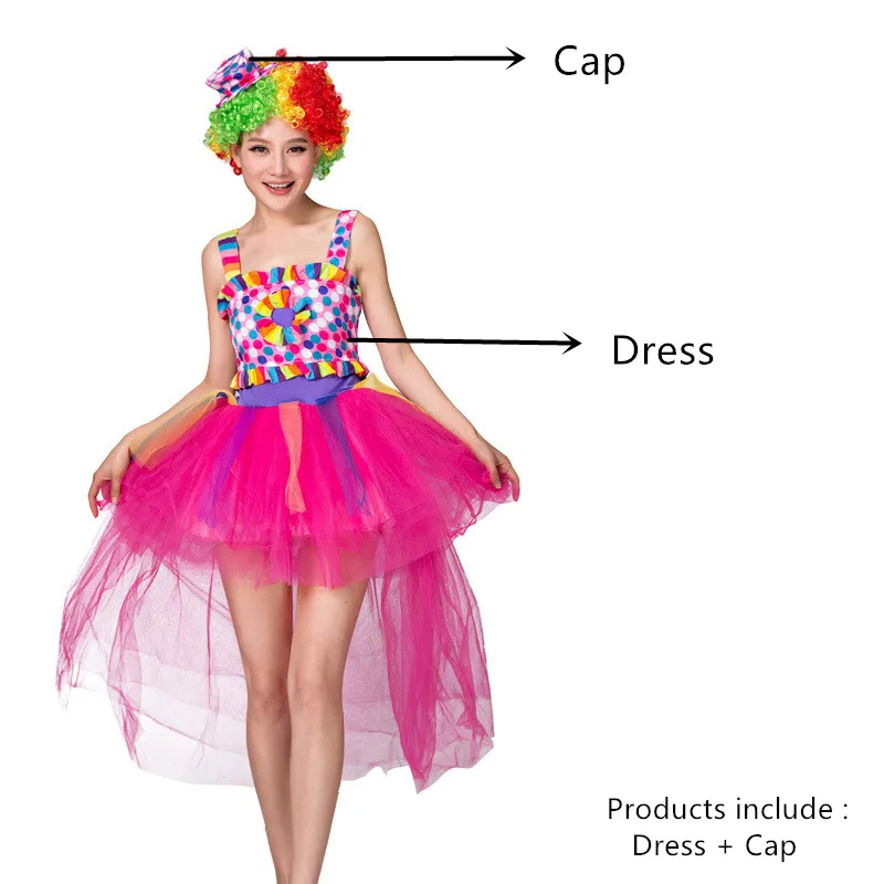 Костюмы Клоуна для косплея на Хеллоуин, для взрослых, озорной Арлекин, необычные, Fantasia Infantil, вечерние, карнавальные, 27 цветов, одежда для сценического Косплея - Цвет: 5
