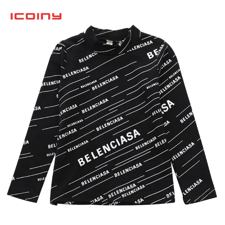 Fashion Boys t shirt For Girls Casual Long Sleeve Pullover Shirts