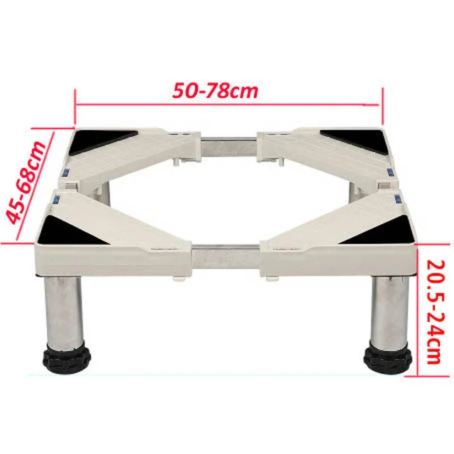 Support De Réfrigérateur En Acier Inoxydable, Réglable De Grande Taille (4  Pieds) G10-415 20.5-24cm, Support De Machine À Laver - Supports Pour  Télévision - AliExpress