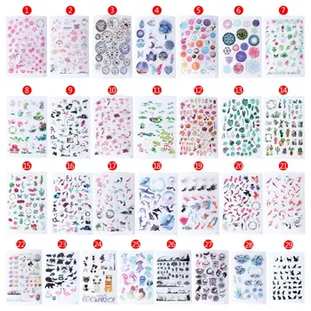 

UV Resin Epoxy Resin Crafts Materials Filler Sticker Floral Colorful Translucent Crystal Animal Landscape Jewelry Making Tools
