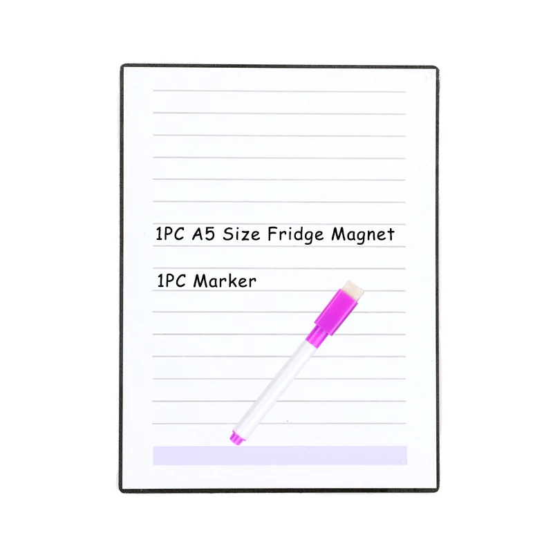 Размер А5, магнитная белая доска для сухого протирания, магнитная доска для холодильника, магнитная наклейка, Еженедельный планировщик, доска для сообщений, блокнот для письма - Цвет: style 3