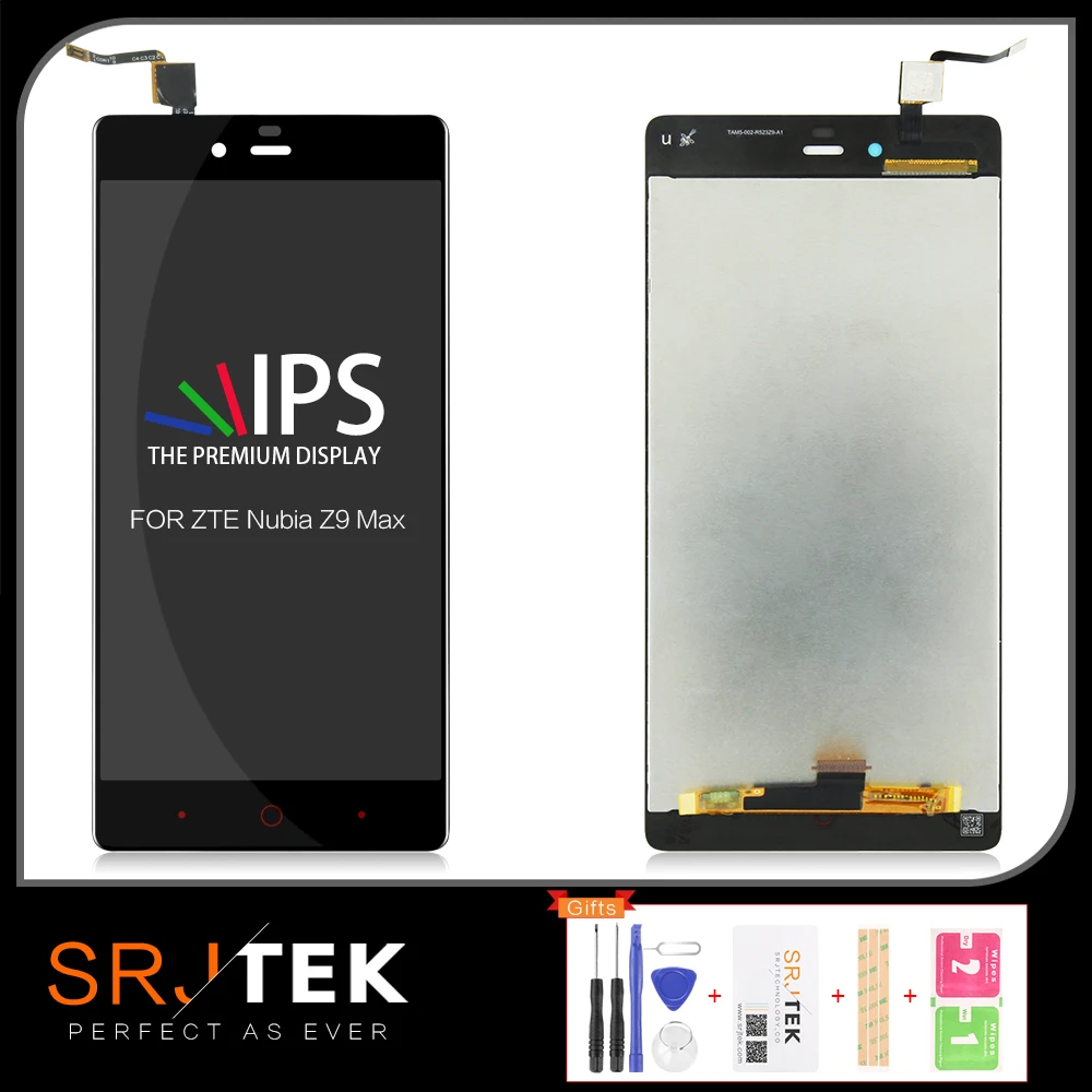 Srjtek 5 &quotдля ZTE Nubia Z9 Max ЖК-кодирующий преобразователь сенсорного экрана в сборе