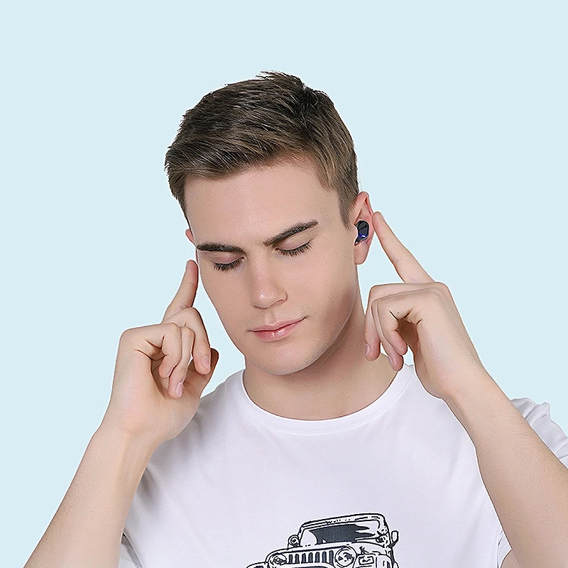 M18 Bluetooth гарнитура TWS 5 0 стерео Спорт водонепроницаемый цифровой дисплей зарядка