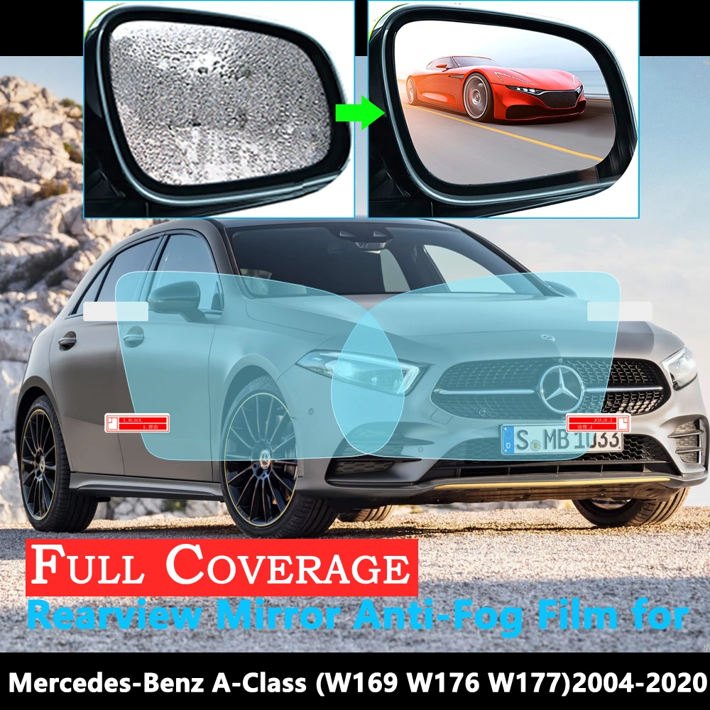 Full Cover Anti Fog Film For Mercedes Benz A Class W169 W176 W177 A Klasse A160 A180 A200 A45 Rearview Mirror Rainproof Films Car Stickers Aliexpress