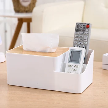 

Multi-function Plastic Tissue Box Phone Shelf Holder For Home Office Supply