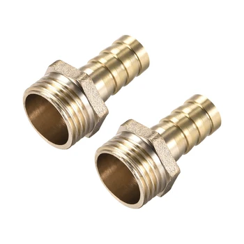

uxcell Brass Barb Hose Fitting Connector Adapter 12mm Barbed x G1/2 Male Pipe 2pcs