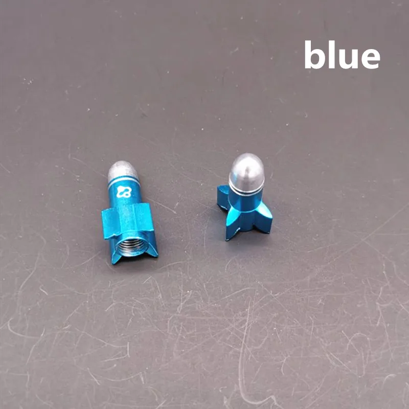 blue Fouriers велосипедная крышка клапана MTB дорожный шток шины воздушный клапан крышка s Америка крышка клапана алюминиевая велосипедная крышка клапана давления s пылезащитные крышки - Цвет: blue