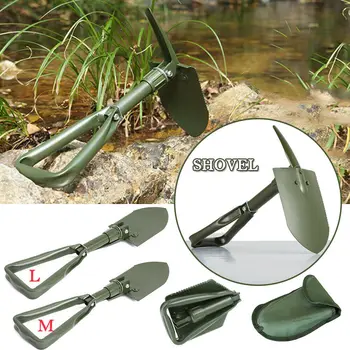 

1PC Military Shovel M/L Tactical Folding Shovel Spade Survival Emergency Tools for Outdoor Camping Supplies Green