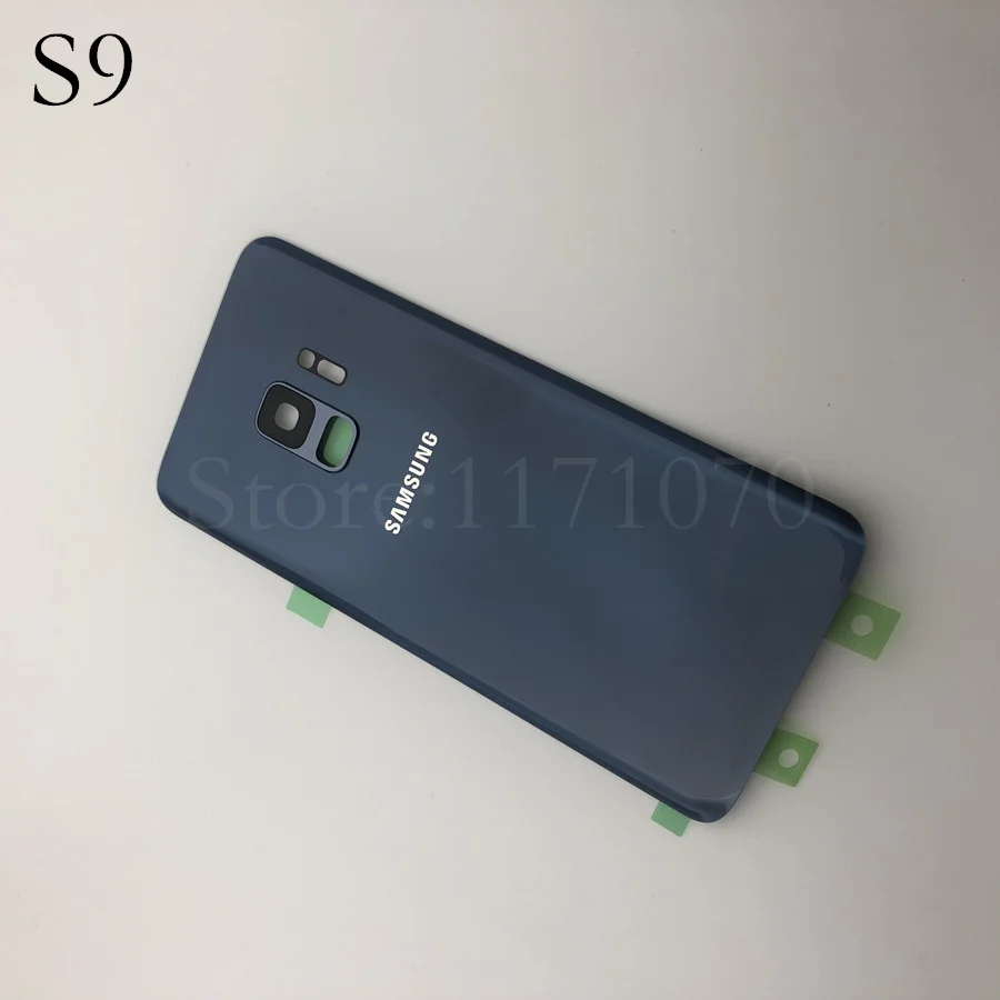 Для samsung Galaxy S9 плюс s9+ G965 SM-G965F G965FD S9 G960 SM-G960F G960FD стеклянная задняя крышка батарейного отсека двери Корпус Замена