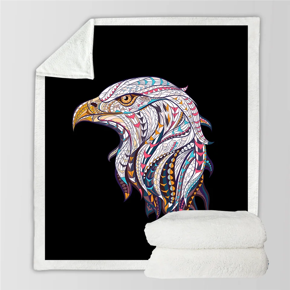 BeddingOutlet Eagles одеяло на искусственном меху 3D печатных мягкий плюшевый плед Ловец снов американский флаг постельные принадлежности животного