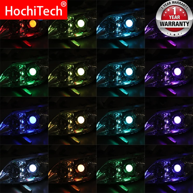Беспроводное управление RGB светодиодный Demon Eyes свет комплект для проектора оптические линзы
