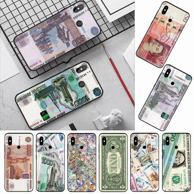 

Russian Ruble Currency Money Phone Case For Xiaomi Redmi 7 8 9t a3 9se k20 mi8 max3 lite 9 note 9s 10 pro
