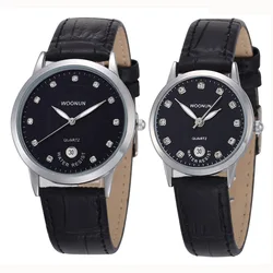 Brand Couple Watch Quartz Women Men Watch Luxury Leather Strap Wrist Watch Date Display Dress Watches relogio masculino feminino