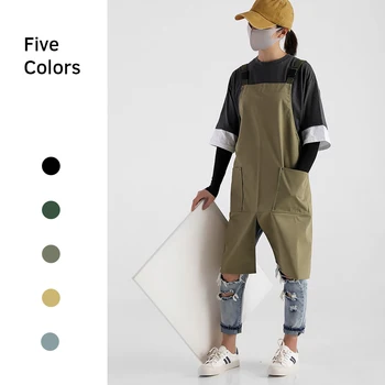 

Kitchen ,Painting，Apron Adjustable Waterproof Work Apron with 2 Large Pockets for Men Women