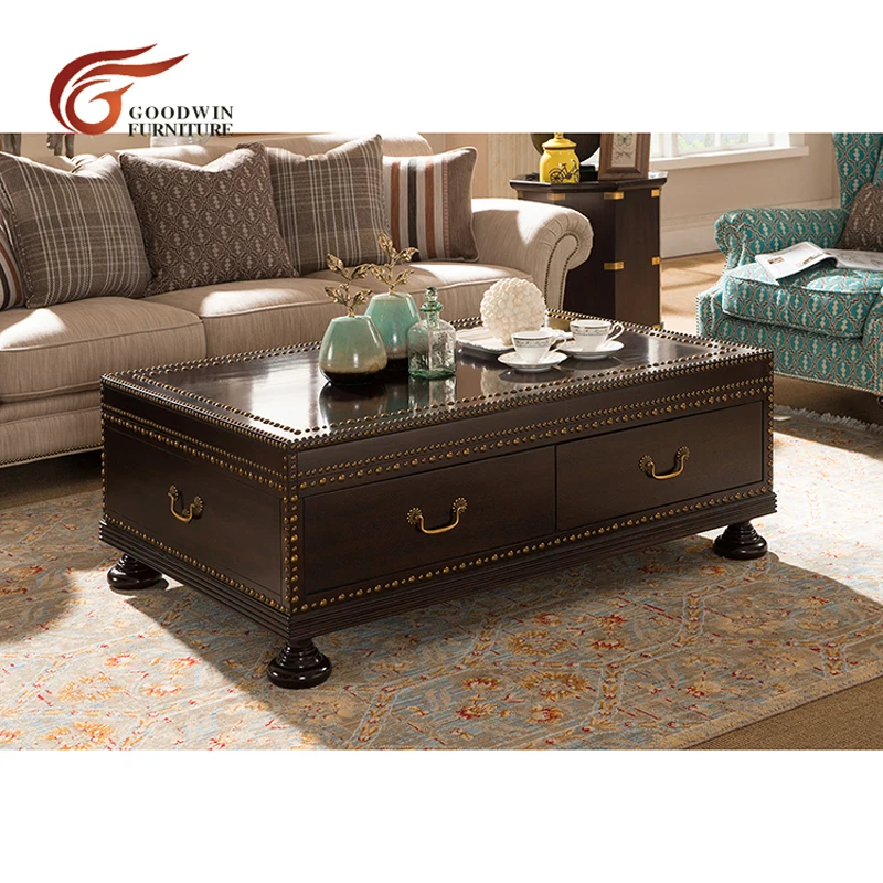 Coffee Table Мебель из красного дерева, современный диван для гостиной, диван-стул и тумба под ТВ, журнальный столик и столик WA366 - Цвет: Coffee Table
