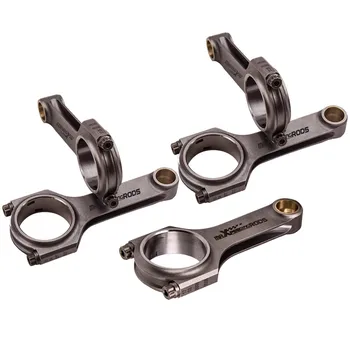 

5pcs 143 mm Connecting Rod For Volvo S60 R 2.5L Conrod Con Rod Bielle ARP Bolts 800HP EN24 Conrods Floating Piston shot peen