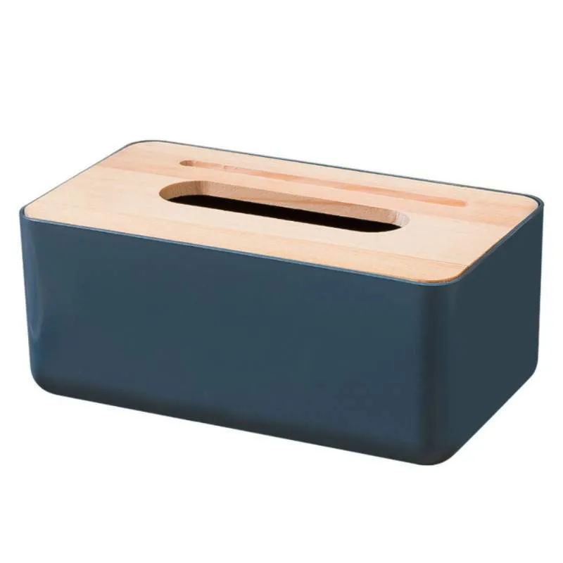 Бытовая пластиковая подставка для салфеток прямоугольная коробка для салфеток с деревянным покрытием домашний чехол для салфеток декоративная ткань коробка