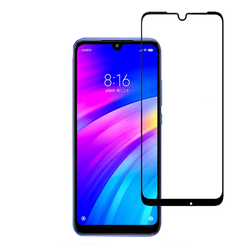 2pcs/lot Tempered Glass For Xiaomi Redmi 7 Screen Protector Protective Safety Film Redmi7 | Мобильные телефоны и
