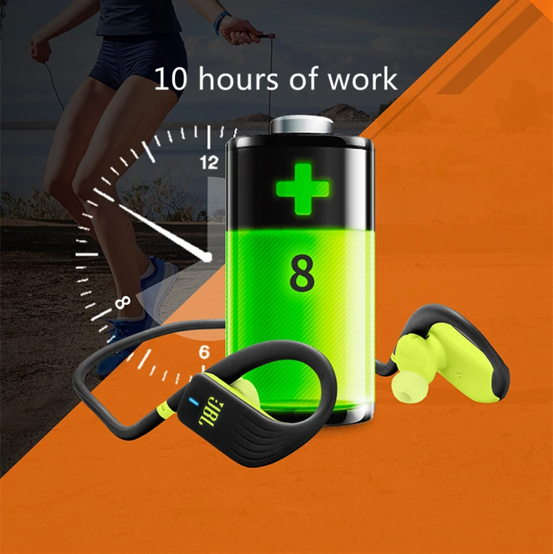 JBL Endurance Jump Ipx7 водонепроницаемый спортивный Bluebooth беспроводные наушники-вкладыши индикаторный светильник с пультом дистанционного управления одним касанием