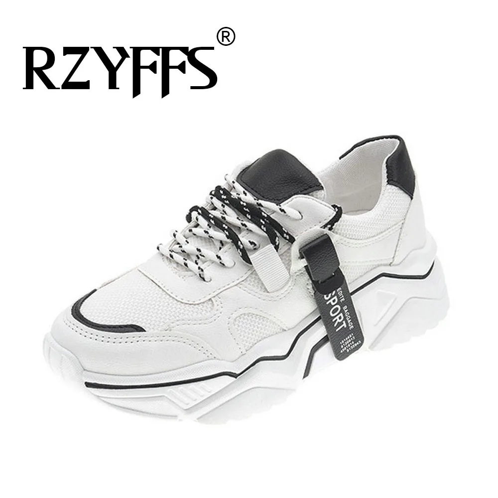 Новые кроссовки на шнуровке удобная обувь для отдыха женские кроссовки дышащие женские кроссовки уличная спортивная обувь E31-95 - Цвет: Черный