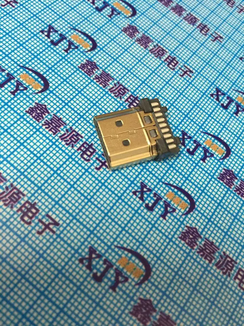 HDMI socket HDMI male connector HDTV data interface 19PIN needle core bond wires gold-plated