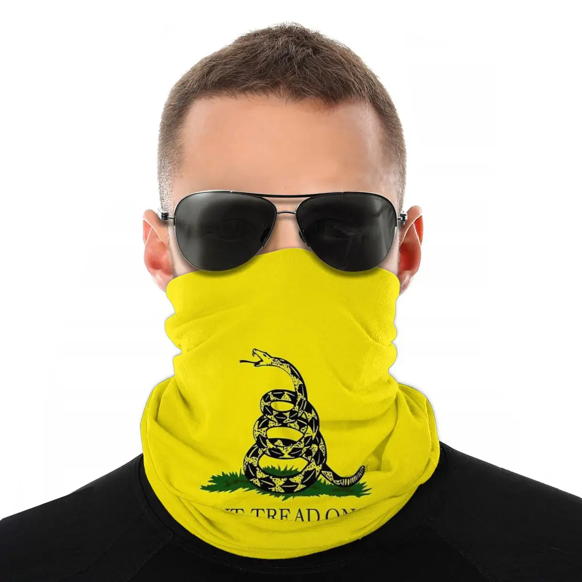 Не наступайте на меня Libertarian стиль мужской волшебный шарф шею для лица